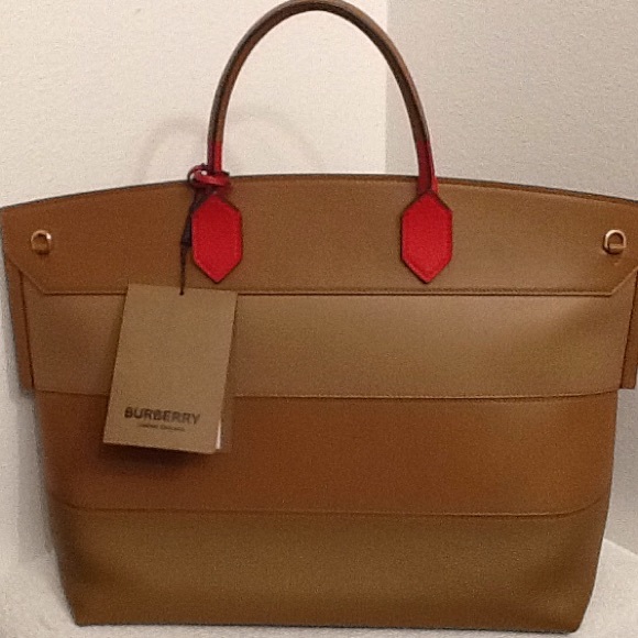 Burberry Panelled leather society top handled bag - Picture 2 of 7